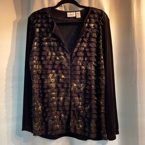 Chico’s Travelers Jacket & Tank Top, Size 3